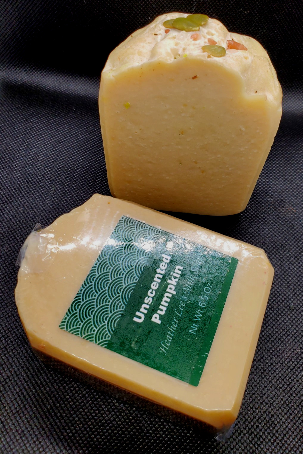 Artisan Cold Process Goat Milk Unscented Pumpkin Soap Approx. 7.5oz