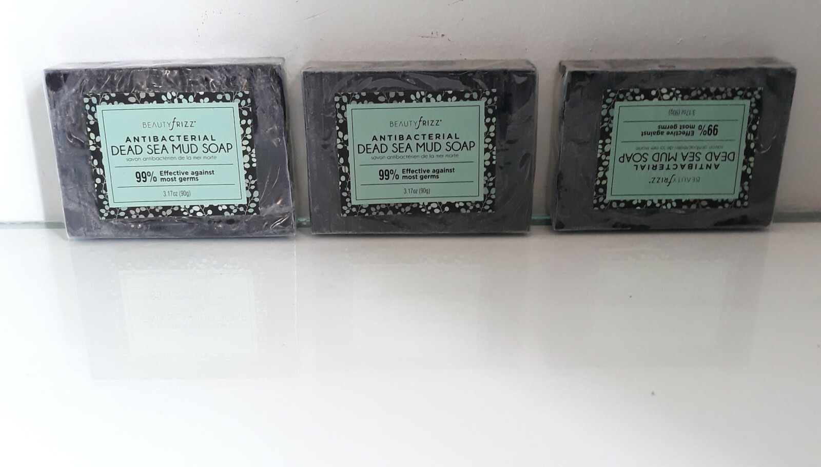 3 ANTIBACTERIAL DEAD SEA MUD SOAP 99% Affective against most germs 3.17oz – NEW!