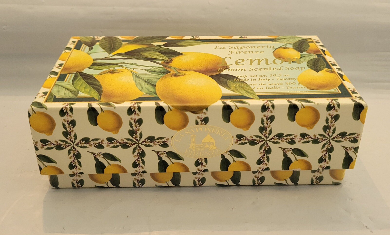 2x La Saponeria Firenze LEMON Scented Soap 10.5 oz Made in Italy 5″ Bar Tuscany