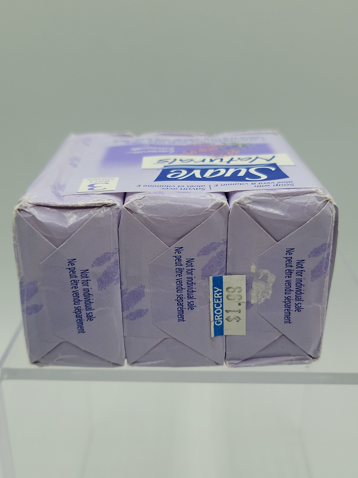 Suave Naturals Soap With Alo Vera & Vitamin E Lavender Fragrance 3 Bar Pack NOS