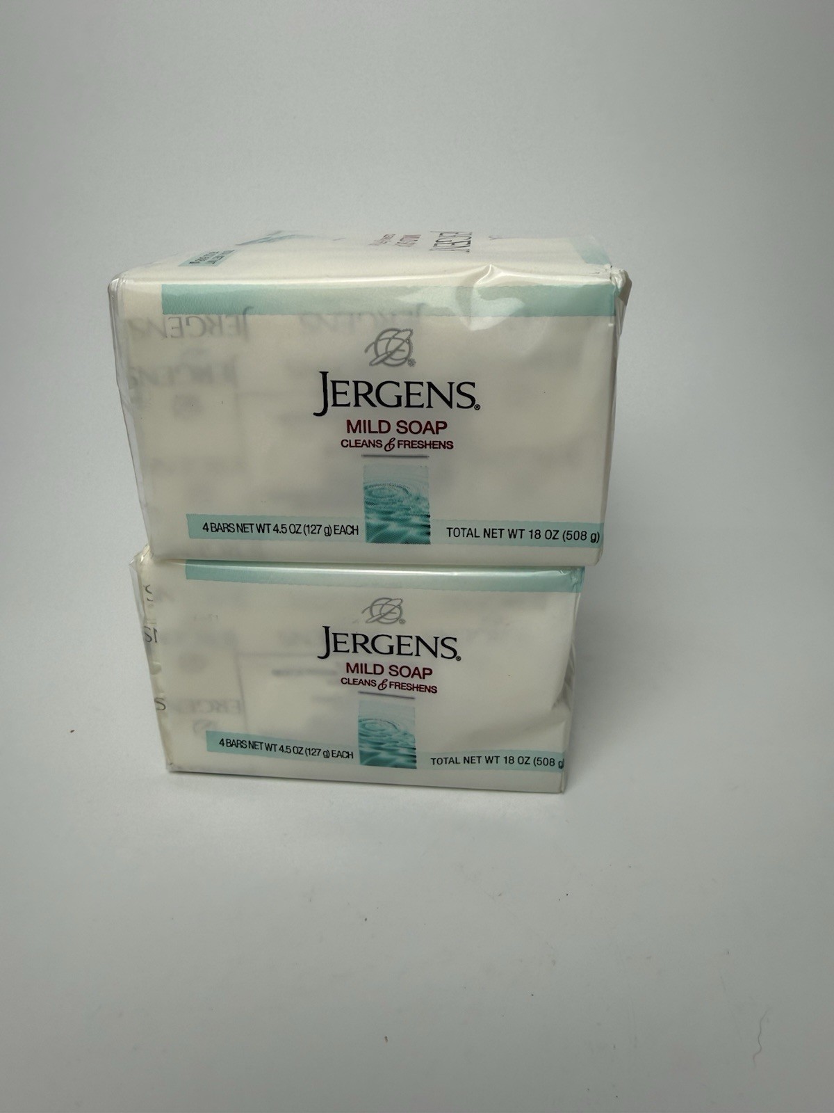 Jergens Mild Bar Soap 4.5 Oz Bars W/ Tallow & Tallowate 2 Pack – 8 Bars Total
