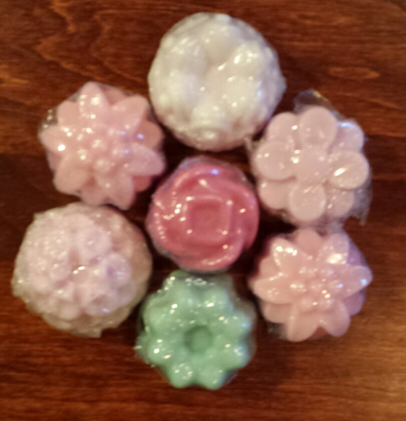 Flower Aromatherapy Handmade Soap-10 scents 2 sizes single set of 2 or 1 dozen
