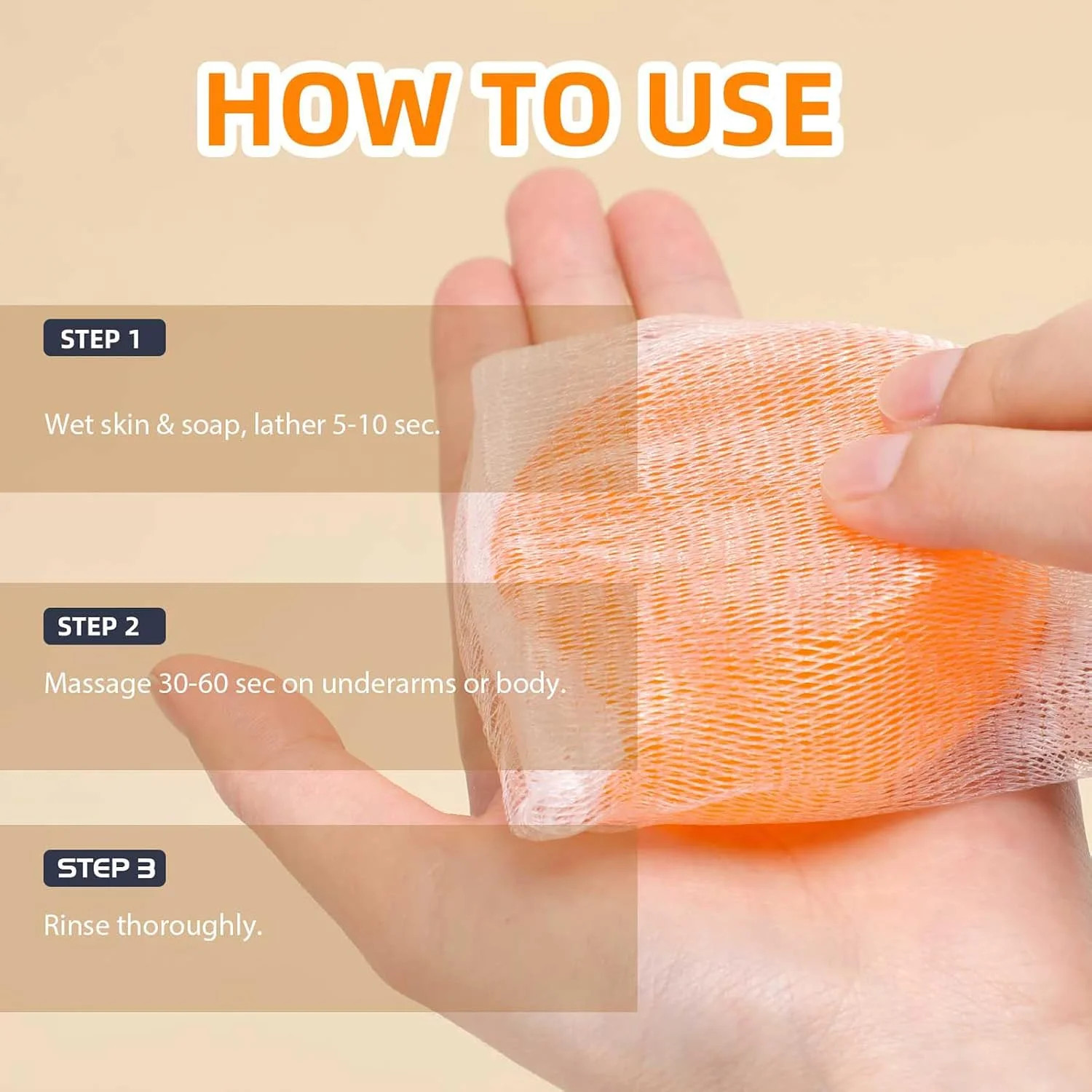 Persimmon Soap for Old People Smell, Deodorizing & Purifying Bar Soap