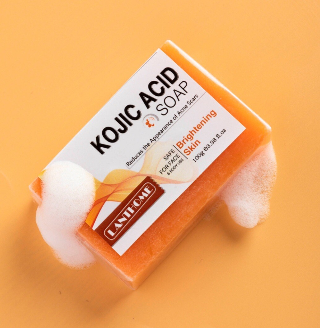 original kojie san kojic acid soap, Lightening Anti-Acne Kojic Acid Soap 100g