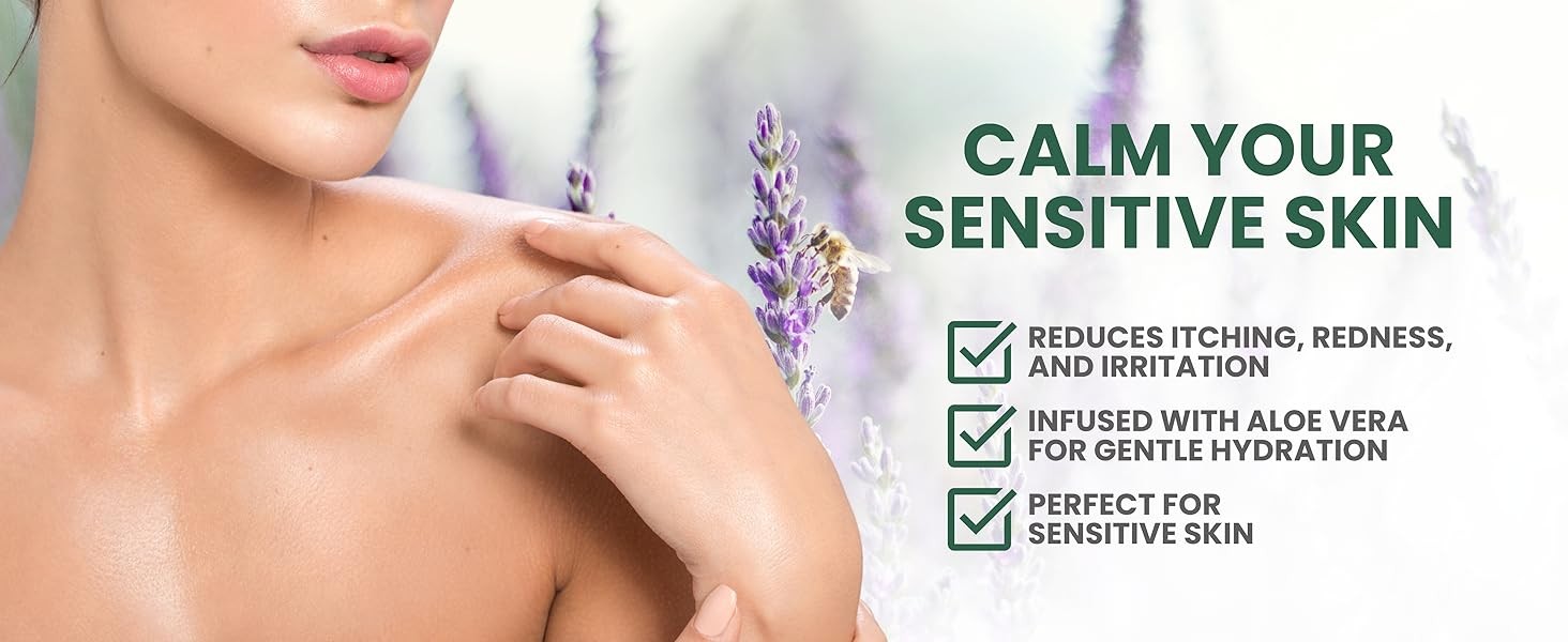 Tea Tree Lavender Body Wash MaxTherapy, Itchy Skin Relief, Antifungal Defense,