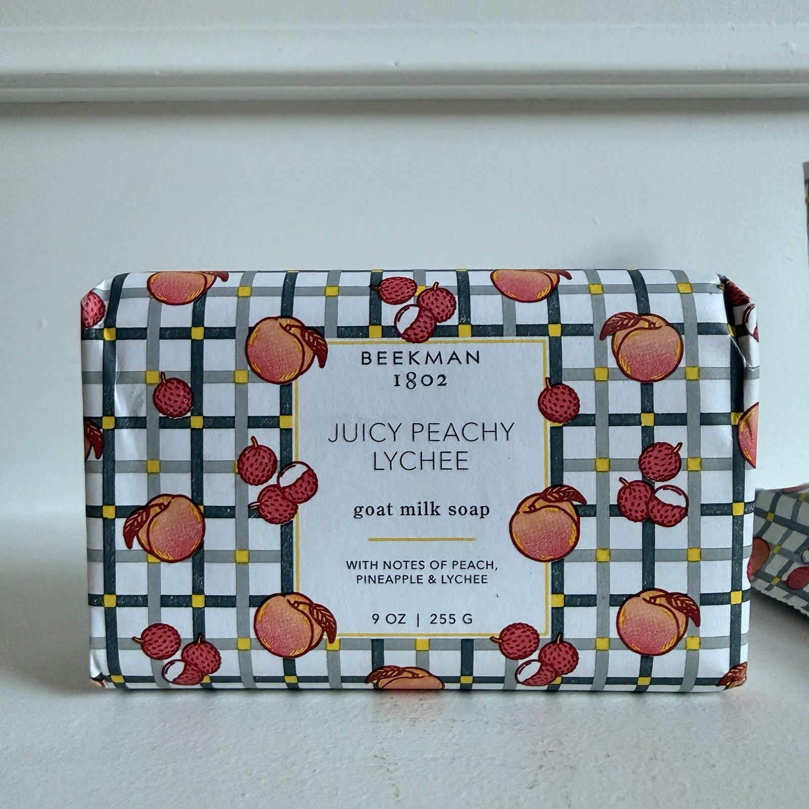 Beekman 1802 Juicy Peachy Lychee Goat Milk Soap Bar 9 oz Cruelty-Free