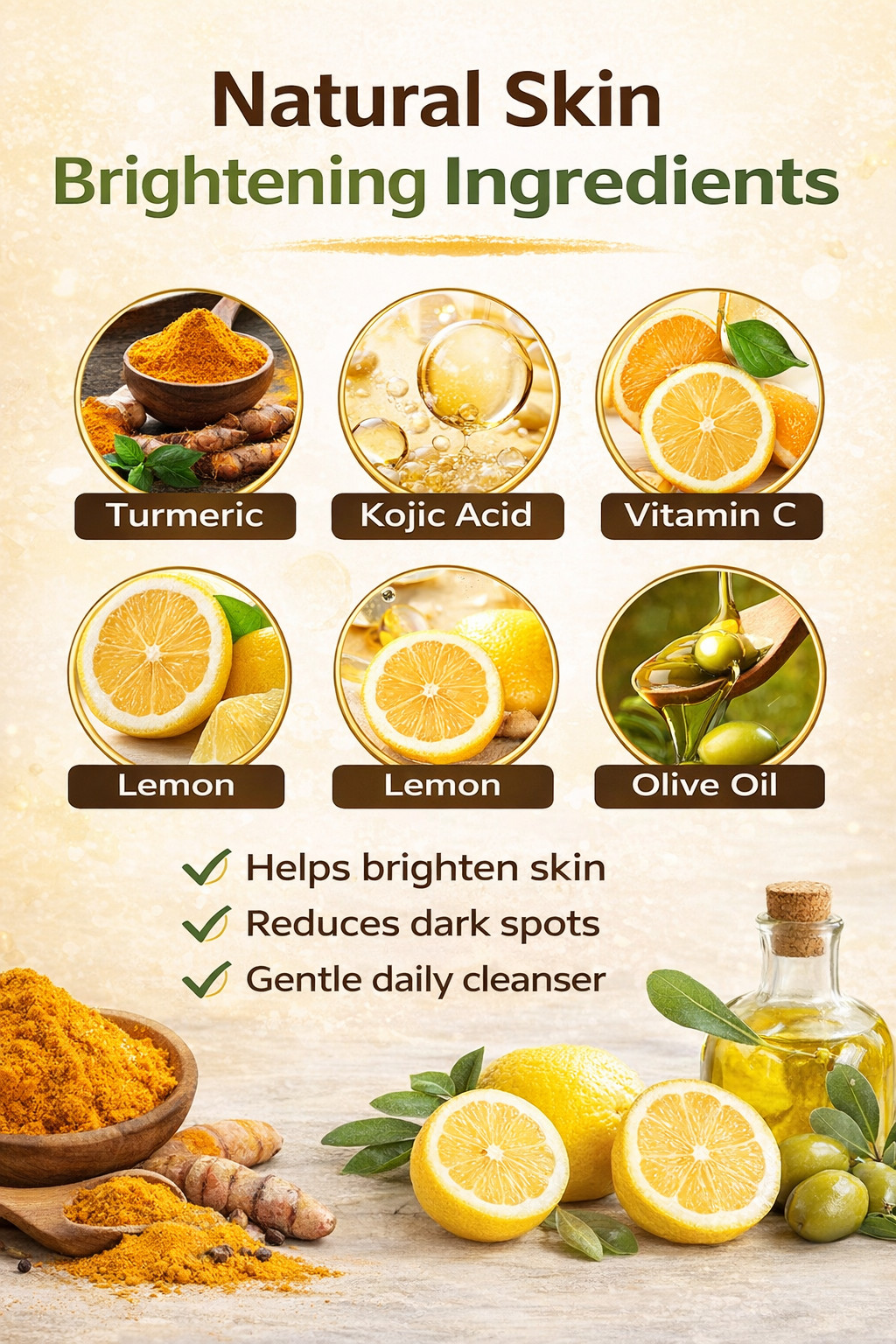 Kojic Acid Turmeric Soap Skin Brightening Bar Lemon Vitamin C Dark Spot Care NEW