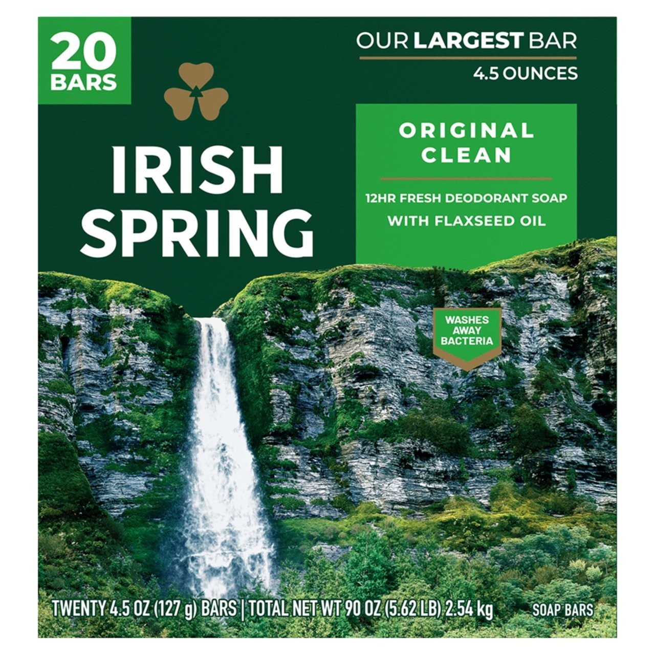 Irish Spring Bar Soap, Original Clean (4 oz., 20 Soap.)
