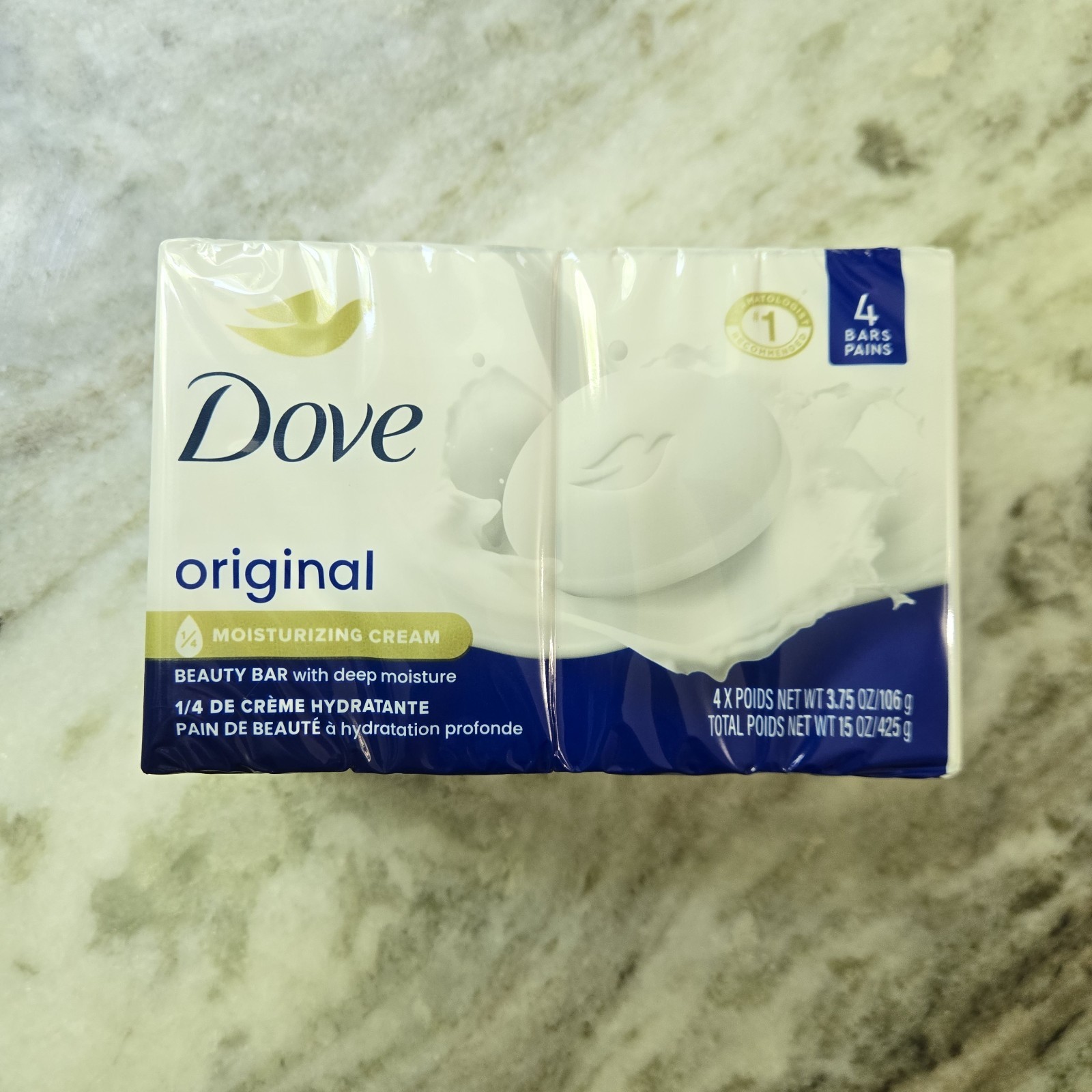 Dove Beauty Bar Gentle Skin Cleanser Moisturizing 4 Ct New Sealed B60-39