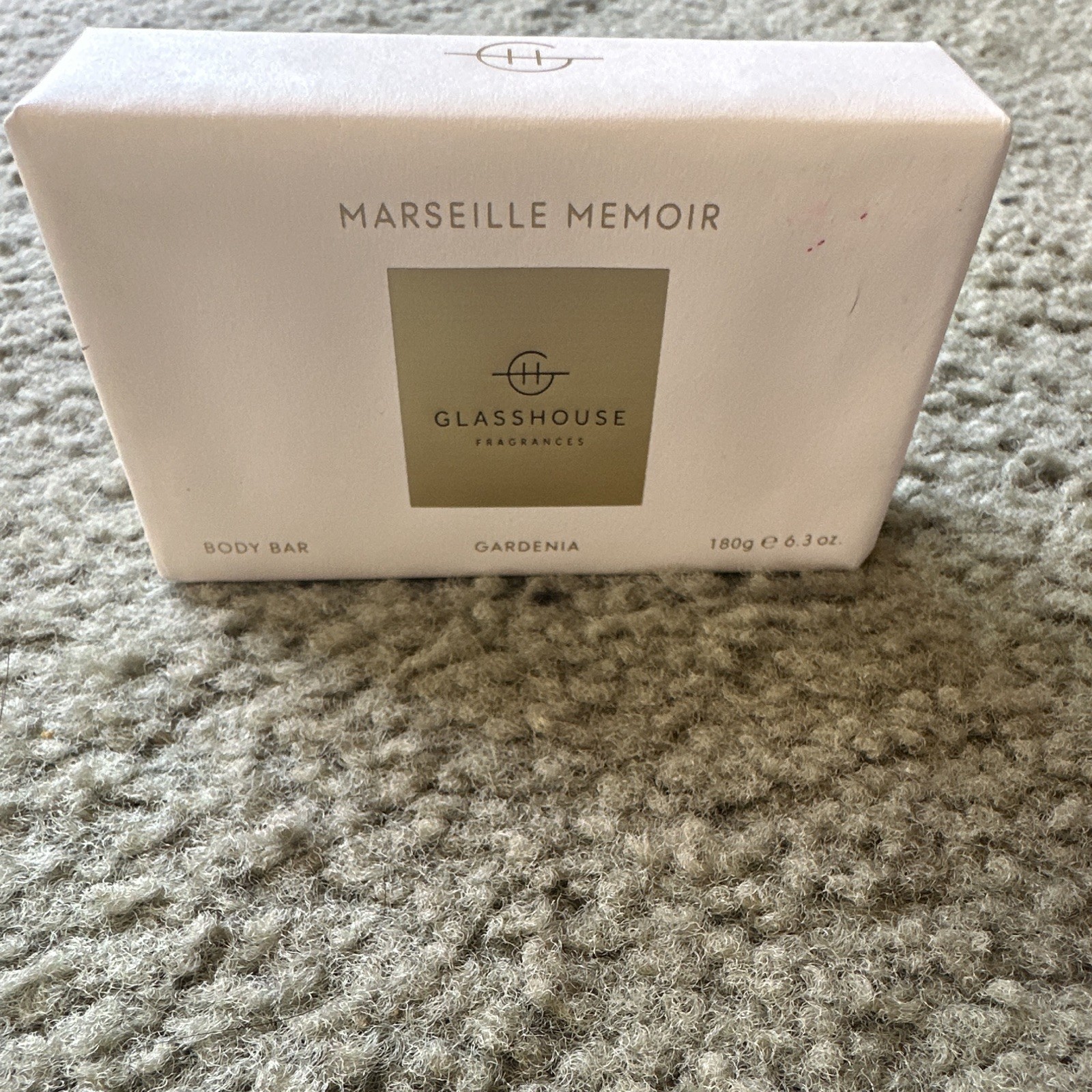 Glasshouse Fragrances Marseille Memoir Gardenia Body Bar Soap 180g 6.3oz