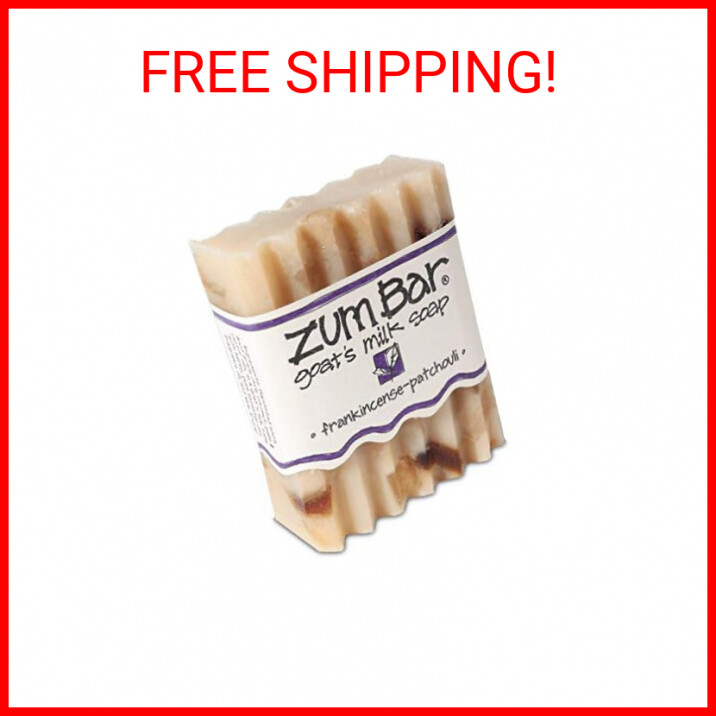 Indigo Wild Zum Bar Goat’s Milk Soap, Patchouli – 5 Count (Pack of 1)