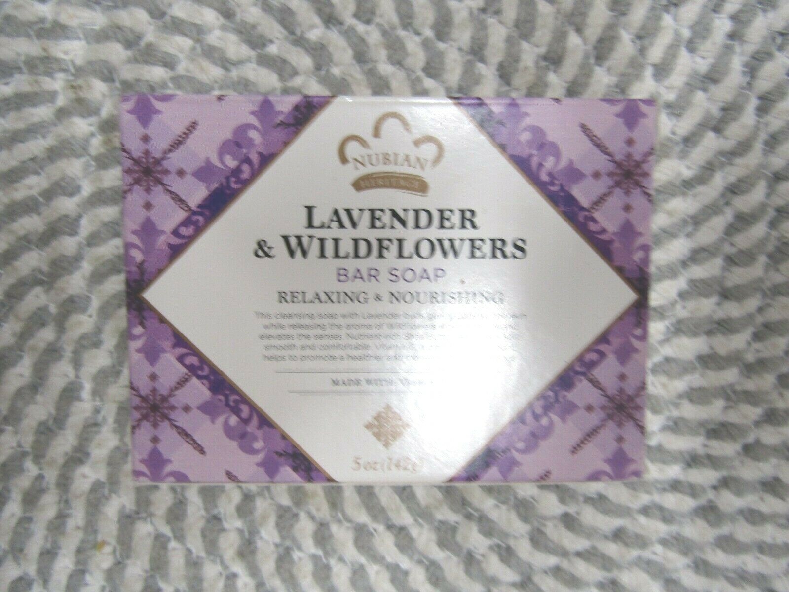 NUBIAN HERITAGE~~LAVENDER & WILDFLOWERS~~BAR SOAP 5 OZ BIN