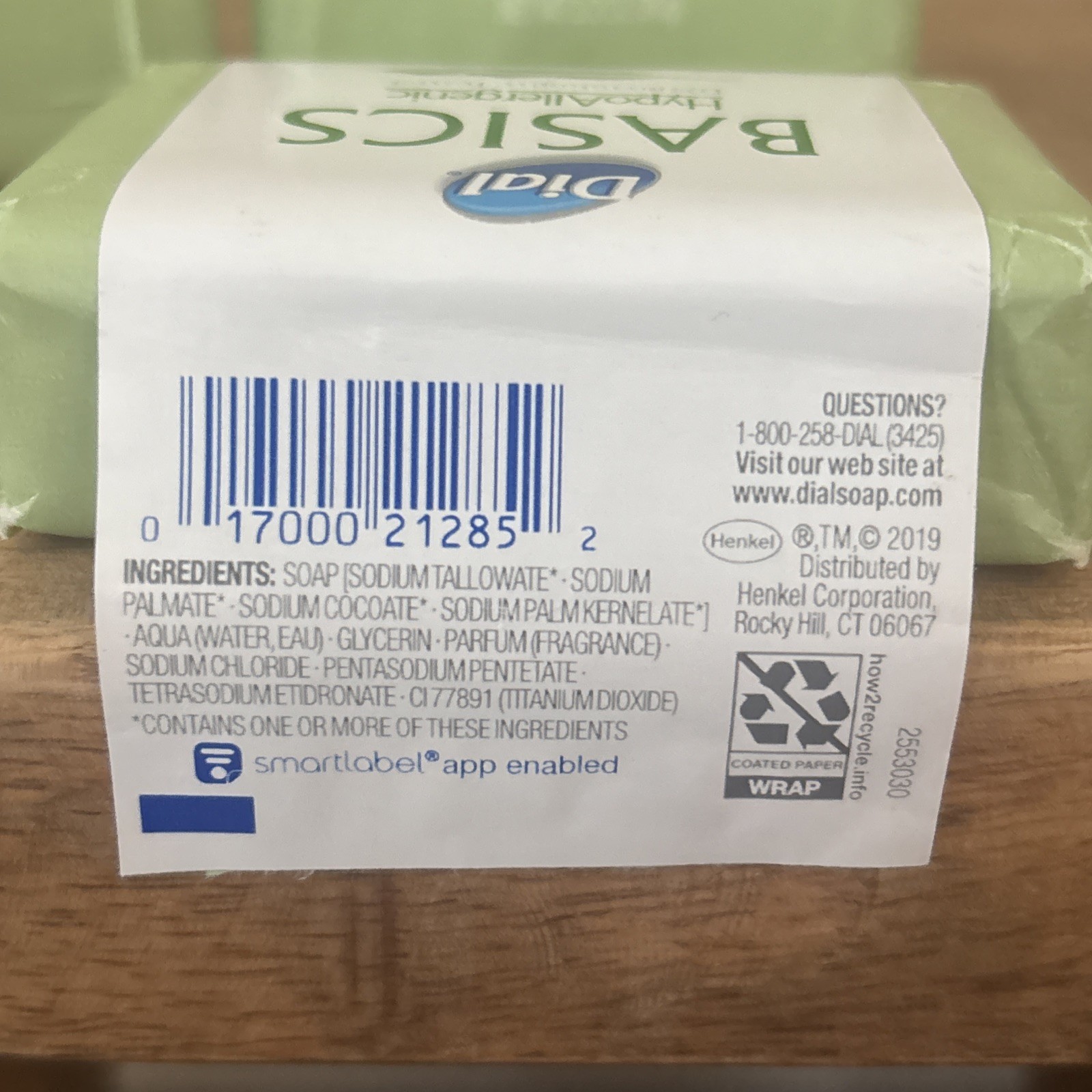 3 BARS Dial Basics Hypoallergenic Bar Soap 3.2 Oz EACH New Discontinued