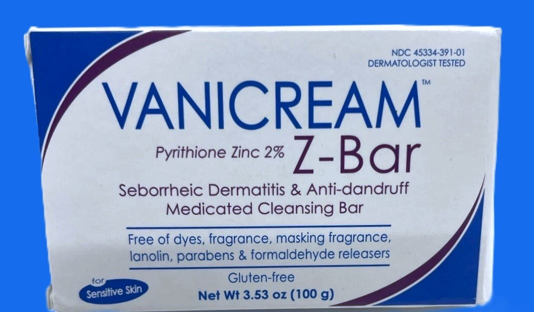 Vanicream Z Bar Pyrithione Zinc 2% 3.53 Oz New In Box Cleansing Bar Soap 03/23