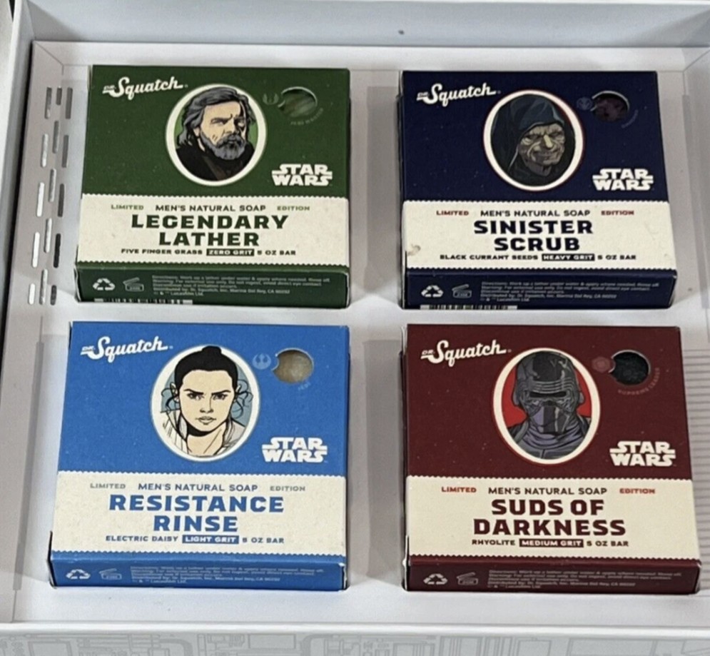 Dr.Squatch Star Wars Eposide 1, 2 and The Batman Collectors Edition with Box