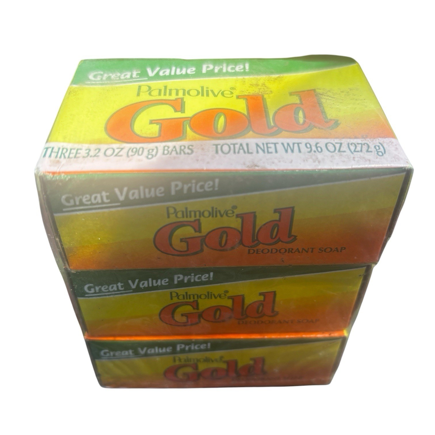 Palmolive GOLD deoderant soap 3 bars 3.2 oz NOS new sealed discontinued made USA