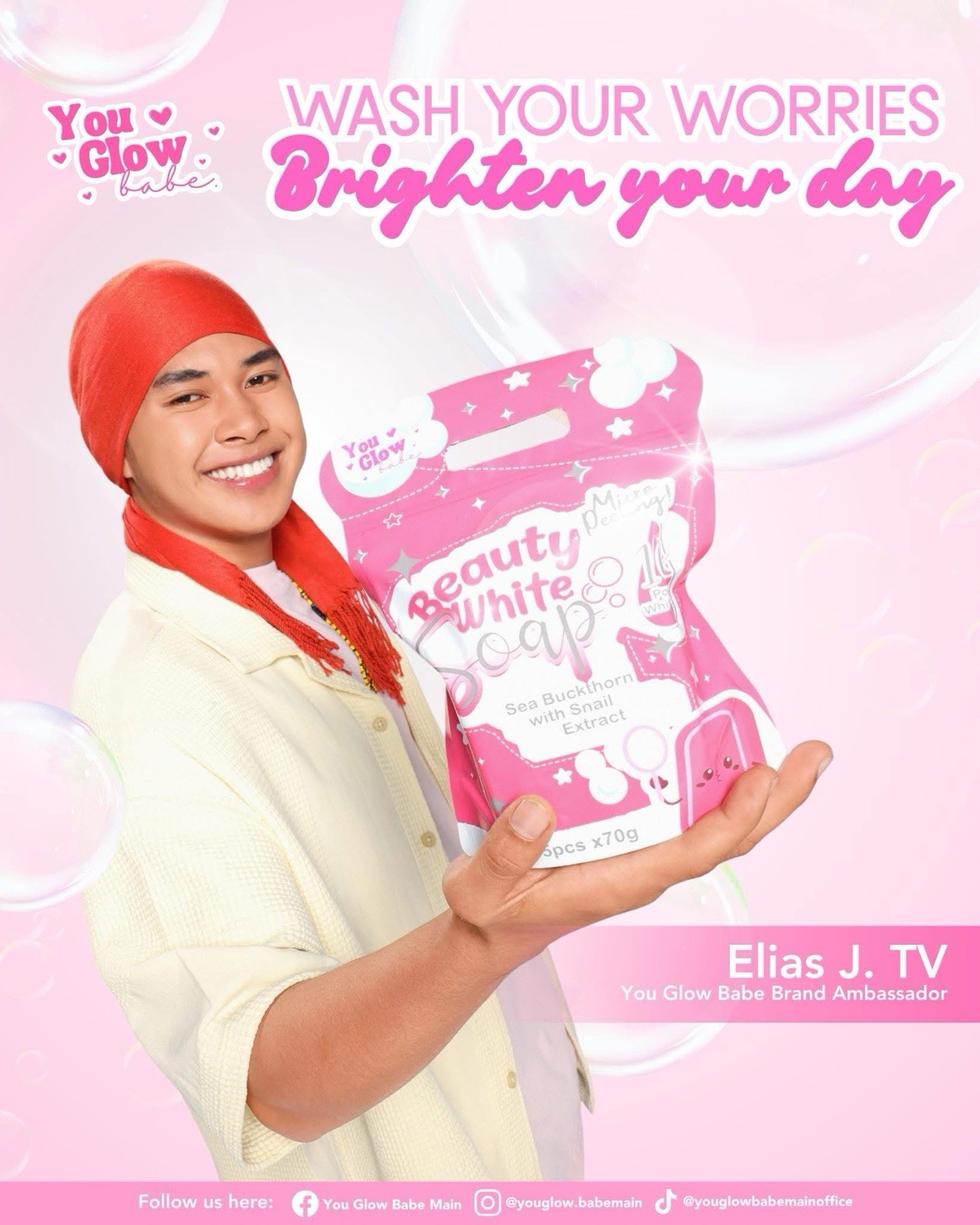 Beauty White Soap by You Glow Babe, 5 Bars x 70g