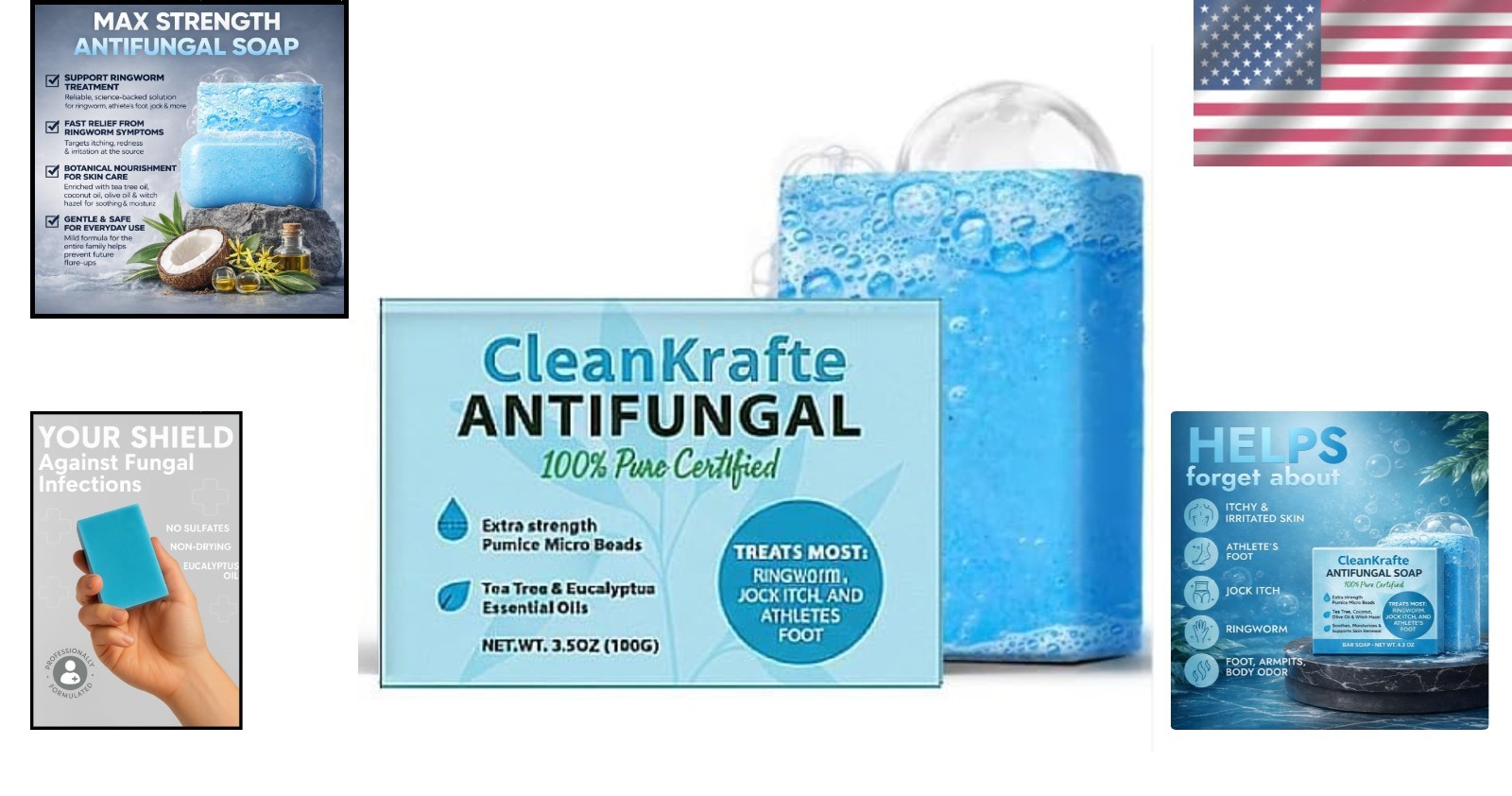 All-Natural Antifungal Soap – Effective Treatment for Jock Itch & Ringworm