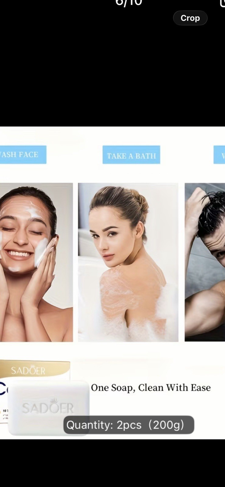 SADOER Collagen Cleansing Soap – Nourishing Face & Body Bar – 100g Free Chipping