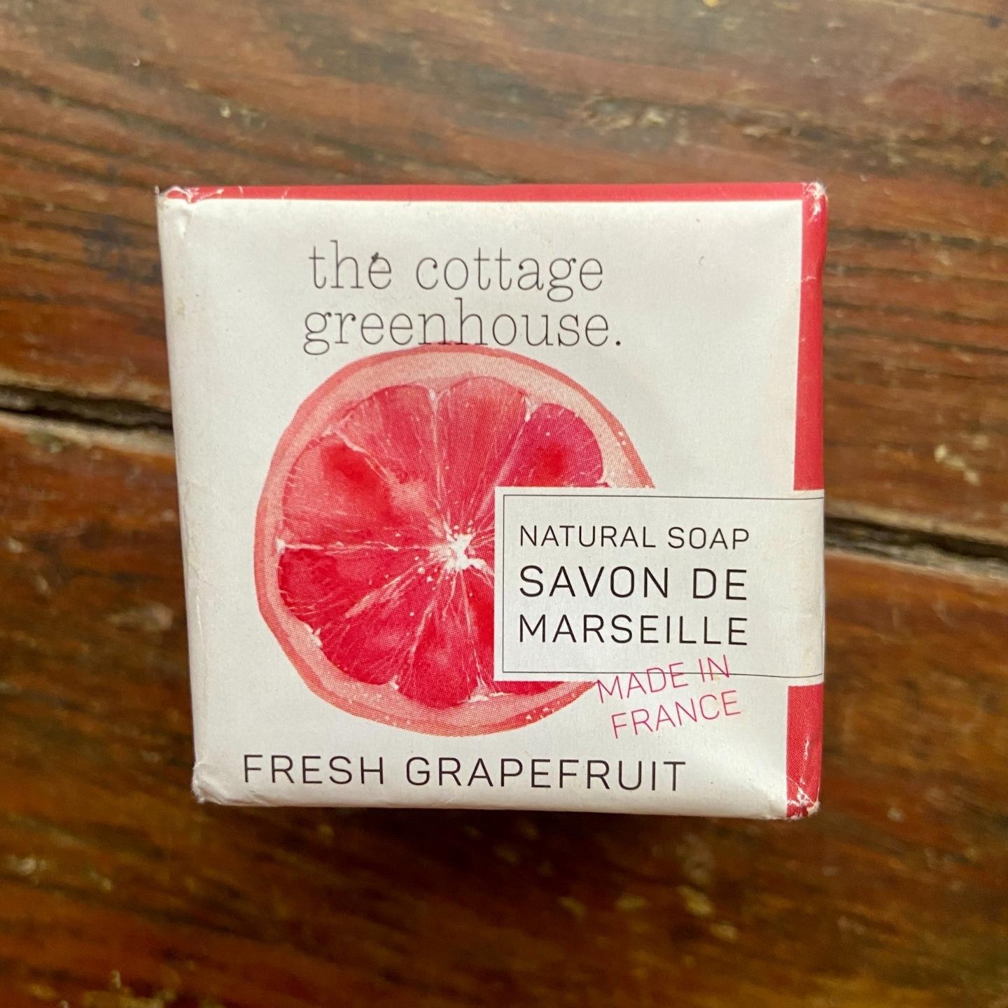 NEW The Cottage Greenhouse Fresh Grapefruit Soap Made In France 3.5 oz