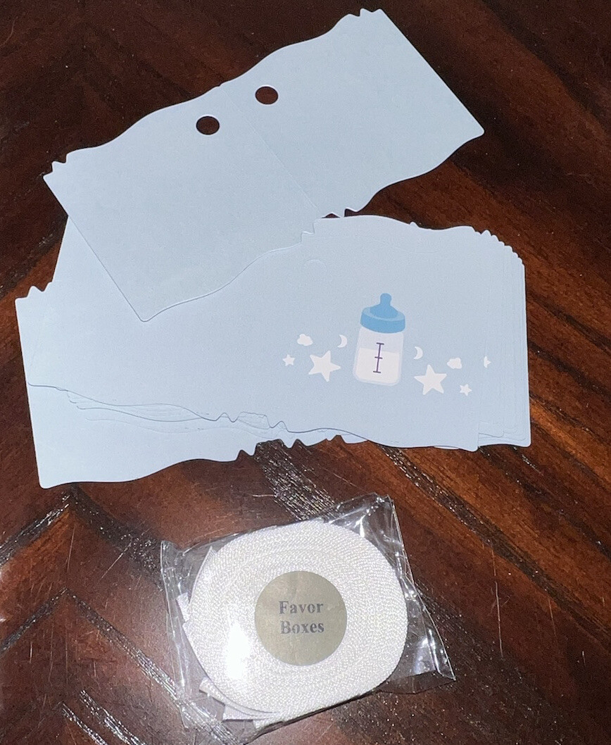 Baby Shower Favor Pitter Patter Baby Boy Soap Savon Jabon NEW in Boxes Lot of 12