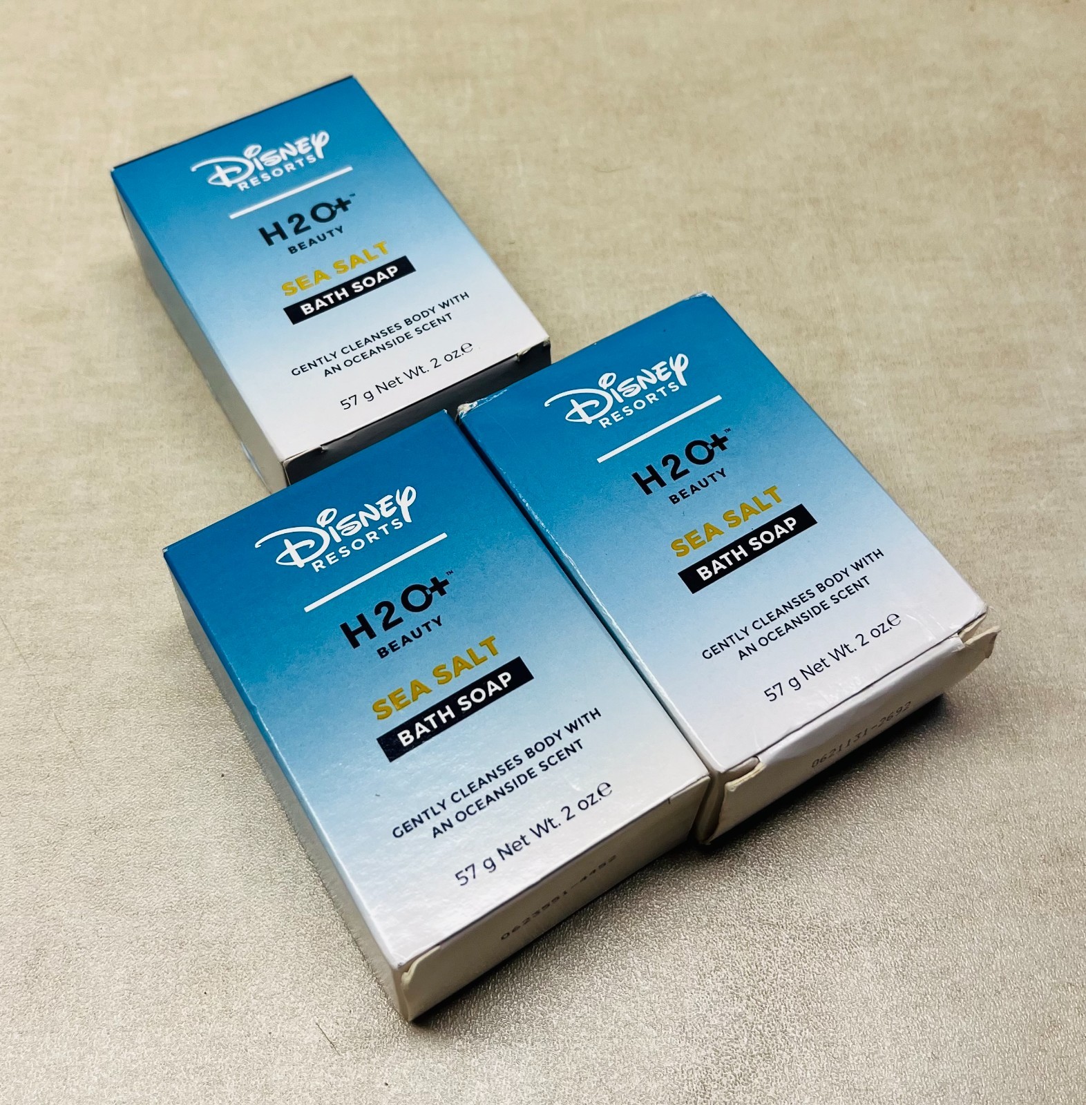 Disney Resorts H2O+ Beauty Sea Salt Bath Soap 2 oz (3 Bars) NEW