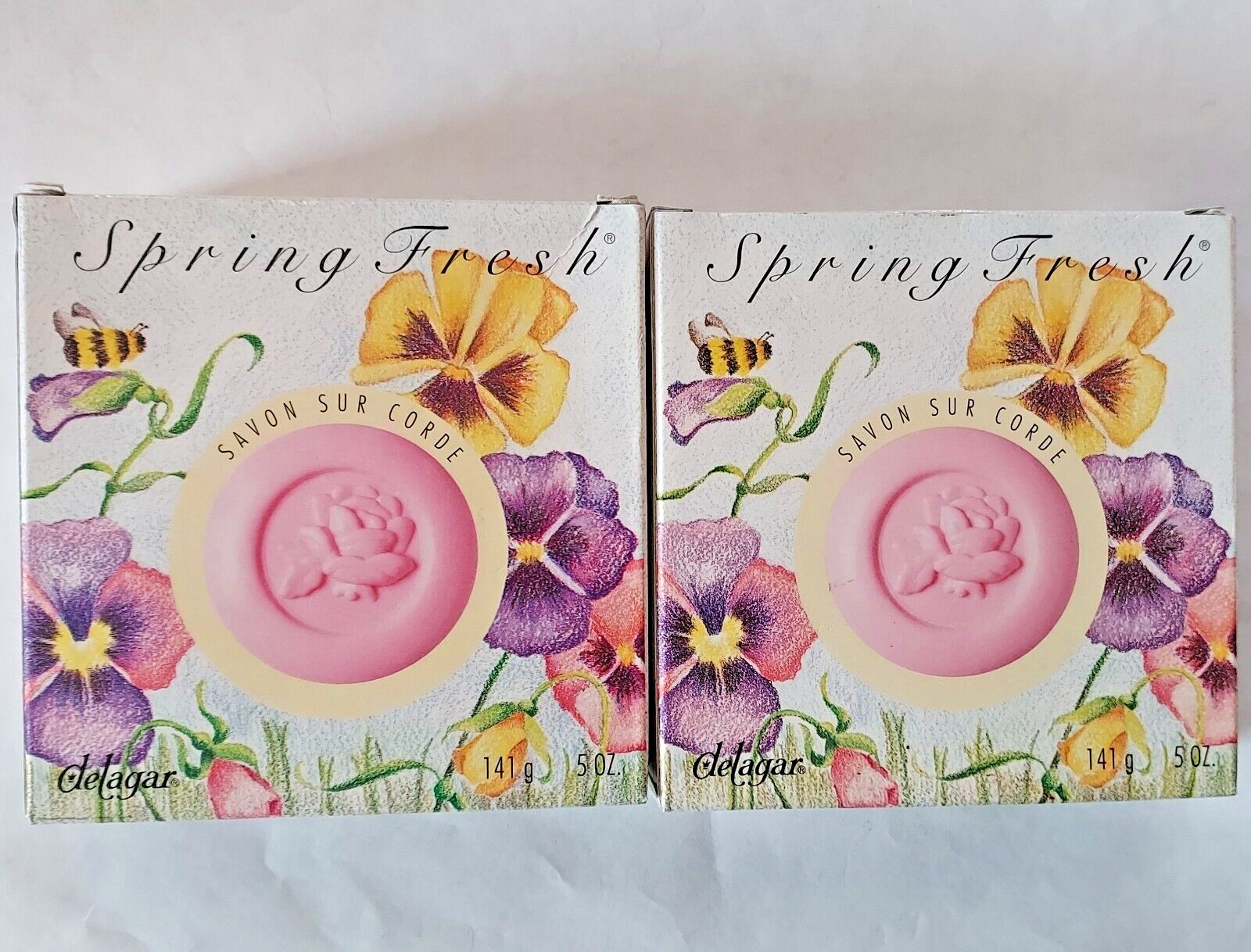 Soap on a Rope Delagar Spring Fresh Set of 2 Spring Fresh Scent