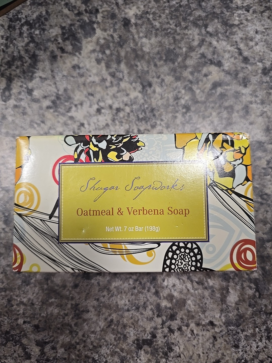 Shugar Venezia Soapworks Oatmeal Verbena Pure Soap Bar 7 oz New