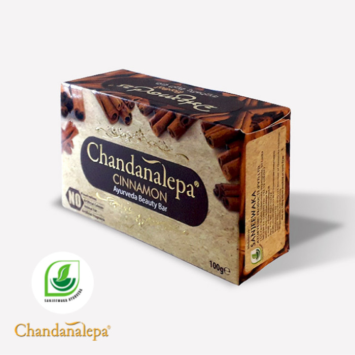 Ceylon Chandanalepa Cinnamon Ayurveda Beauty Bar Soap 100g