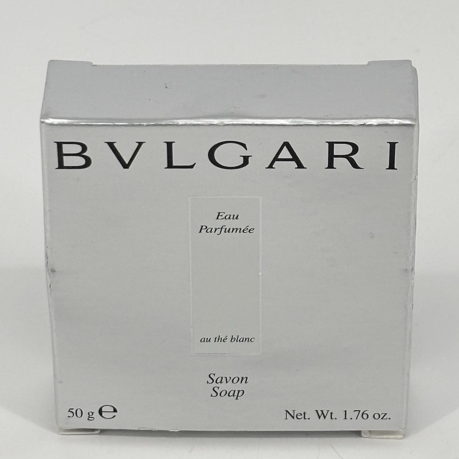 BVLGARI Eau Parfumée Au thé Blanc 50g 1.76oz Soap Bar NIB