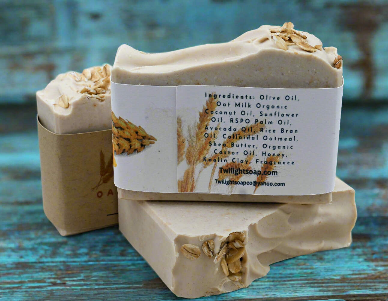 Oatmeal Milk Handmade Bar Soap with Colloidal Oats and Texas Honey