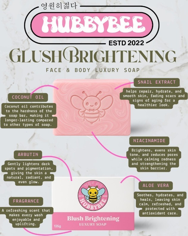 Hubby Bee Glush Brightening Luxury Soap 135g