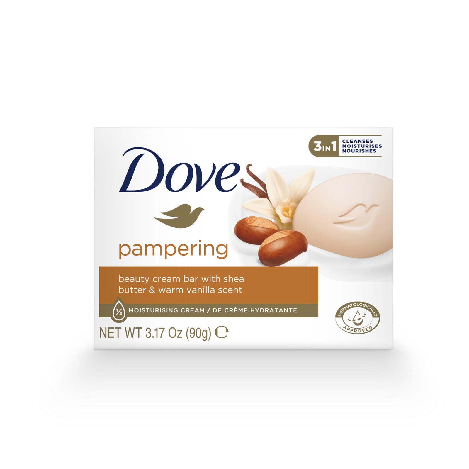 Dove Pampering Beauty Bar Shea Butter Warm Vanilla 3.17oz
