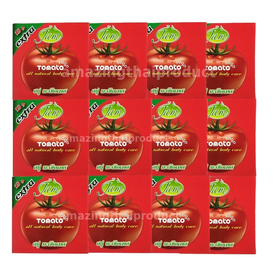 12x Tomato Collagen Soap JAM Pack Acne 65g All Natural Extract Beauty Moisture