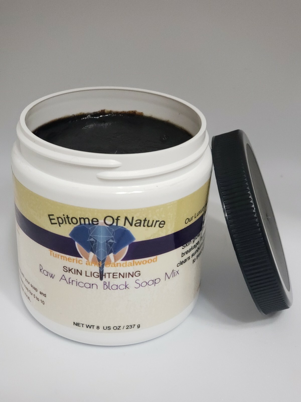 Skin Lightening Black soap Mix 2x powerful Giga,Niacinamide,Kojic Glutathione.