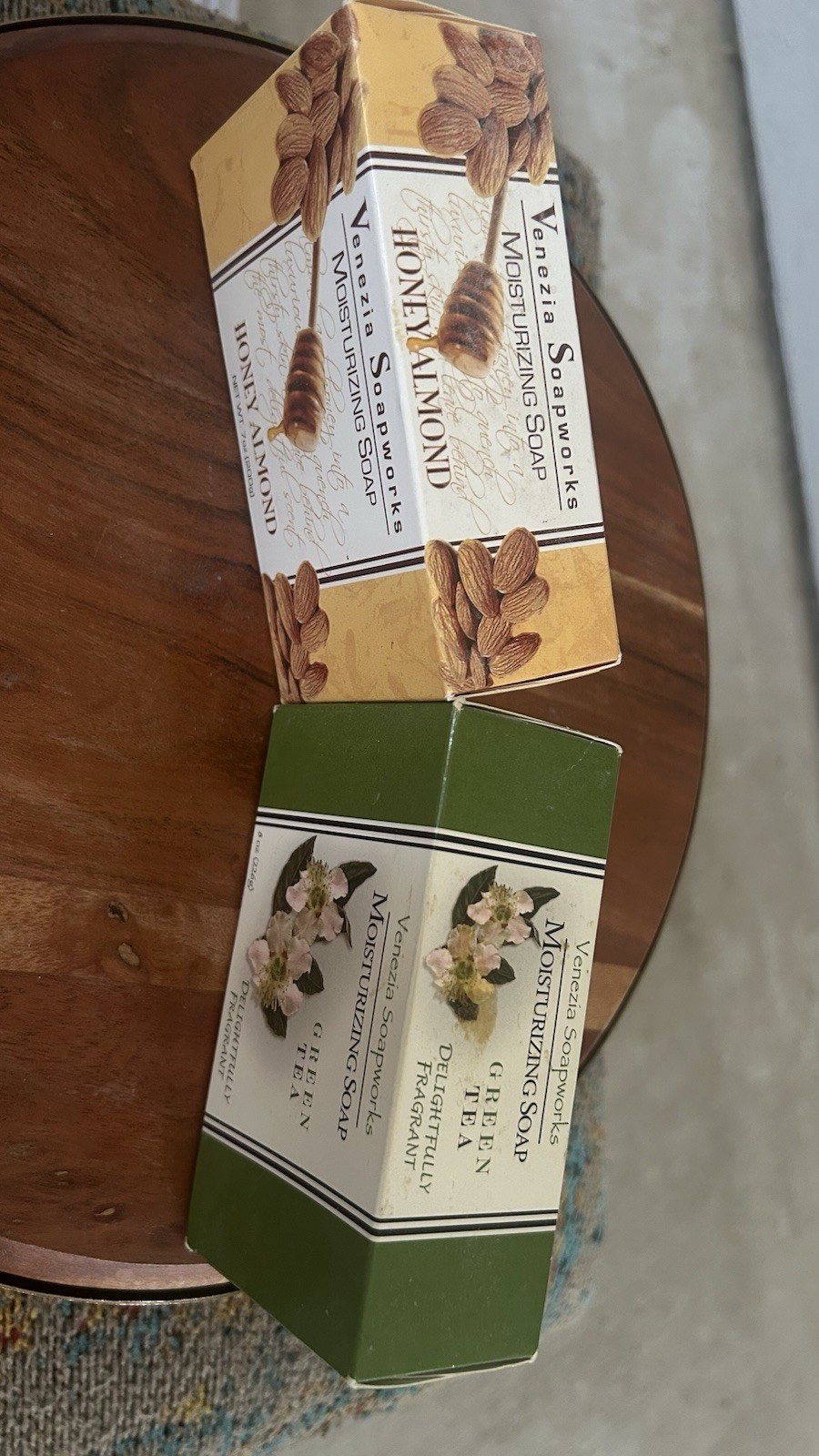 LOT (2) VENEZIA Soap works PURE VEGETABLE LEMON Verbena & Green Tea Soap 7oz NIB