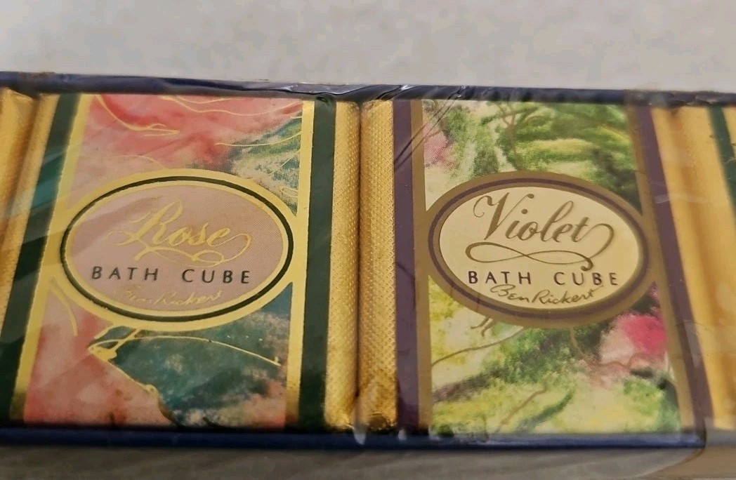 Vintage Country Floral by Ben Rickert English Bath Cubes Sealed 6wraps 12 Cubes