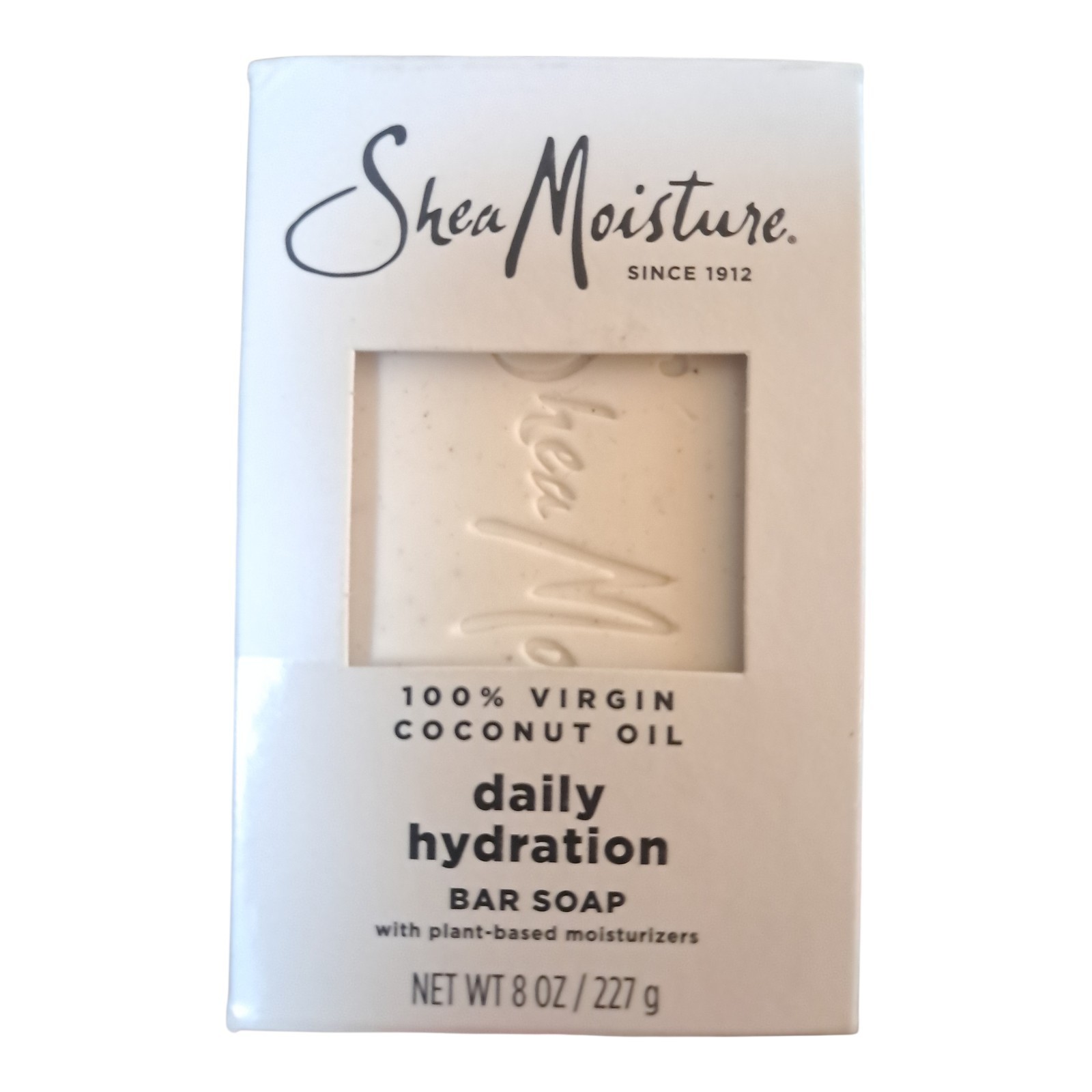 SHEA MOISTURE DAILY HYDRATION BAR SOAP, 100% Virgin Coconut Oil, 8 O. Z. JUMBO!