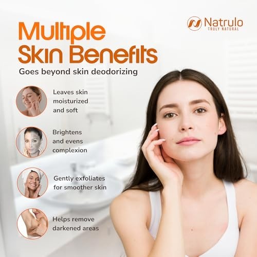 Natrulo Persimmon Soap Bar for Body Odor Control Â Purifying Deodorizing Body