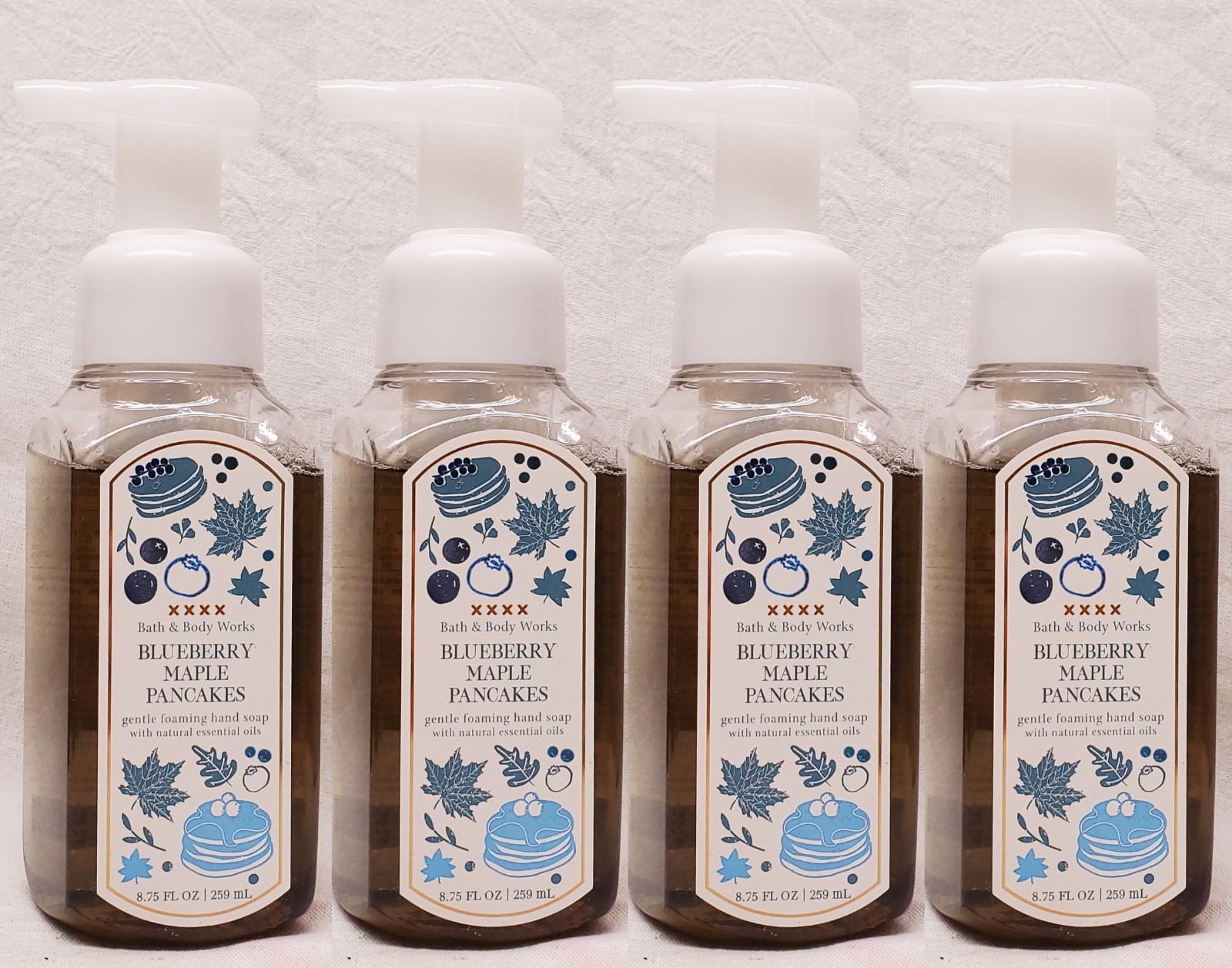 4 Bath & Body Works BLUEBERRY MAPLE PANCAKES Foaming Hand Soap