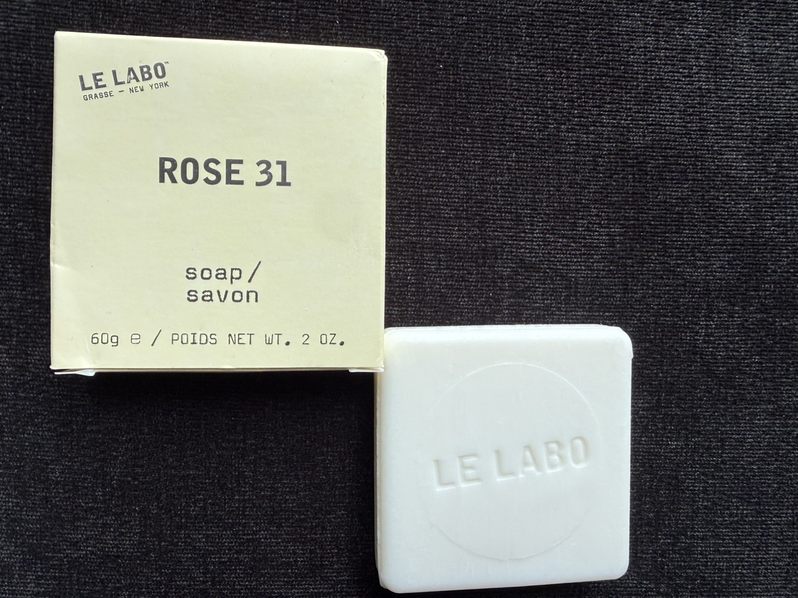 -Lot of 3 – Le Labo Rose 31 Soap 60g/2oz bar Brand New In Box
