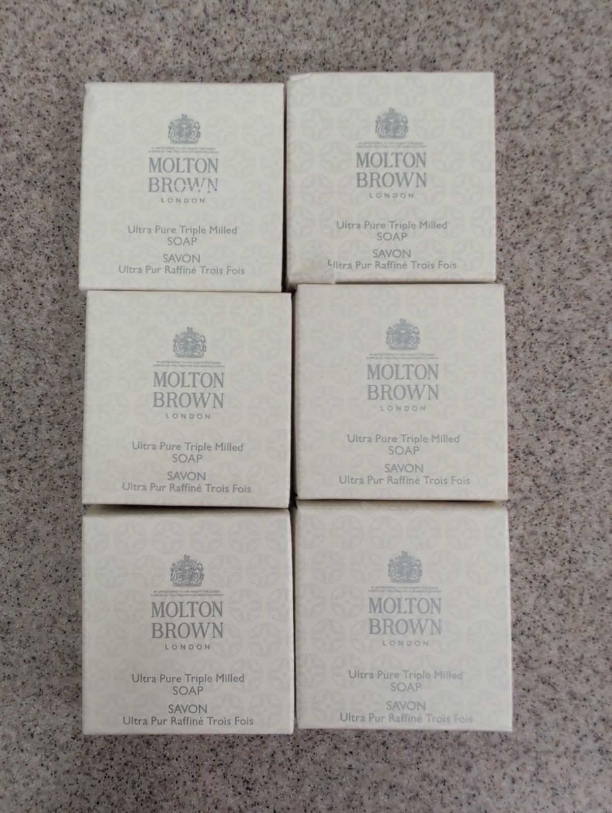 Molton Brown Ultra Pure Triple Milled Soap Mini Size .88oz/25g Ea. Lot Of 6, New