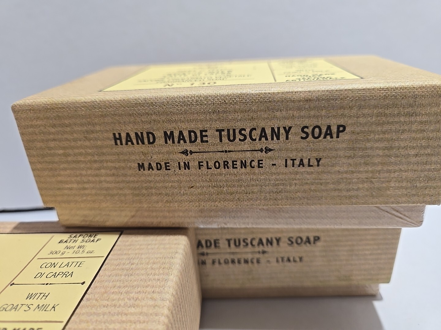 Sapone Profumato Vegetable Fragranced Soap Hand Made in Italy Goat’s milk 3 Pack
