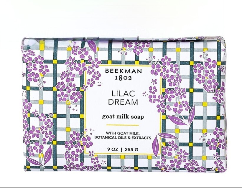 Beekman 1802 Goat Milk Soap Bar lilac Dream 9 oz-NEW