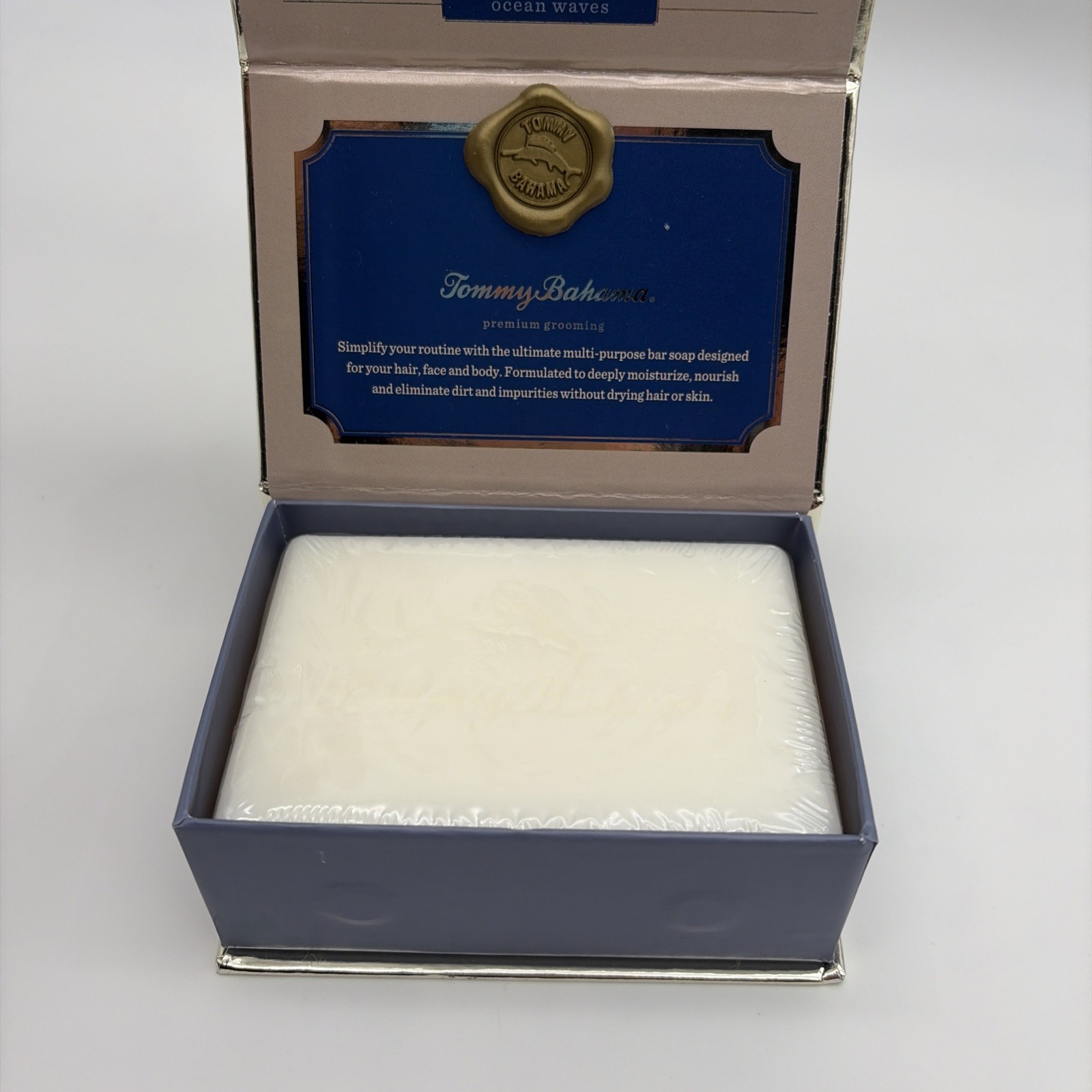 Tommy Bahama Bar Soap For Men Ocean Waves Hair Face Body New