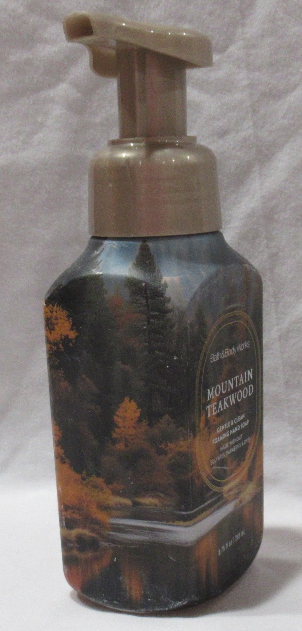 Bath & Body Works Gentle & Clean Foaming Hand Soap Lot Set 2 MOUNTAIN TEAKWOOD