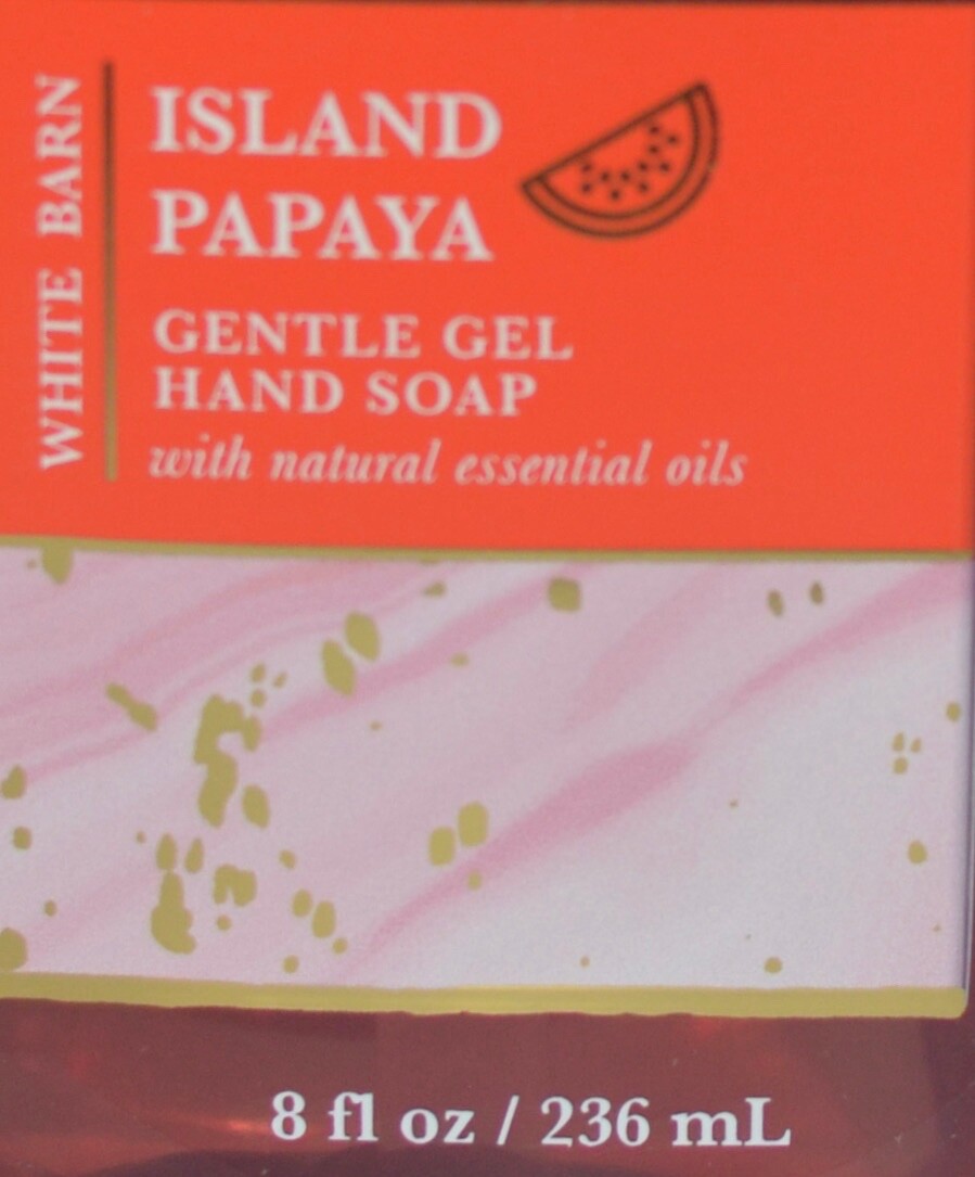 3 BATH & BODY WORKS ISLAND PAPAYA GENTLE GEL HAND SOAP WASH COCONUT SUGARCANE