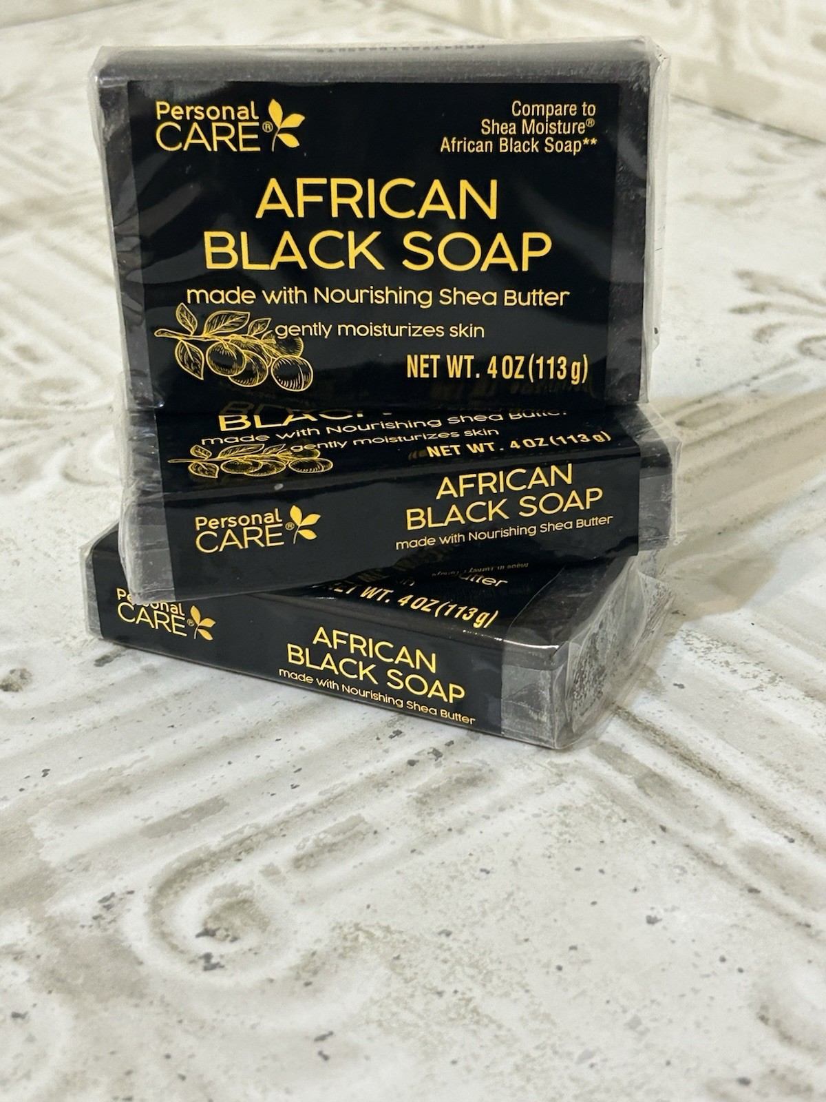 3 Shea Butter African Black Soap Acne Prone, Troubled Skin