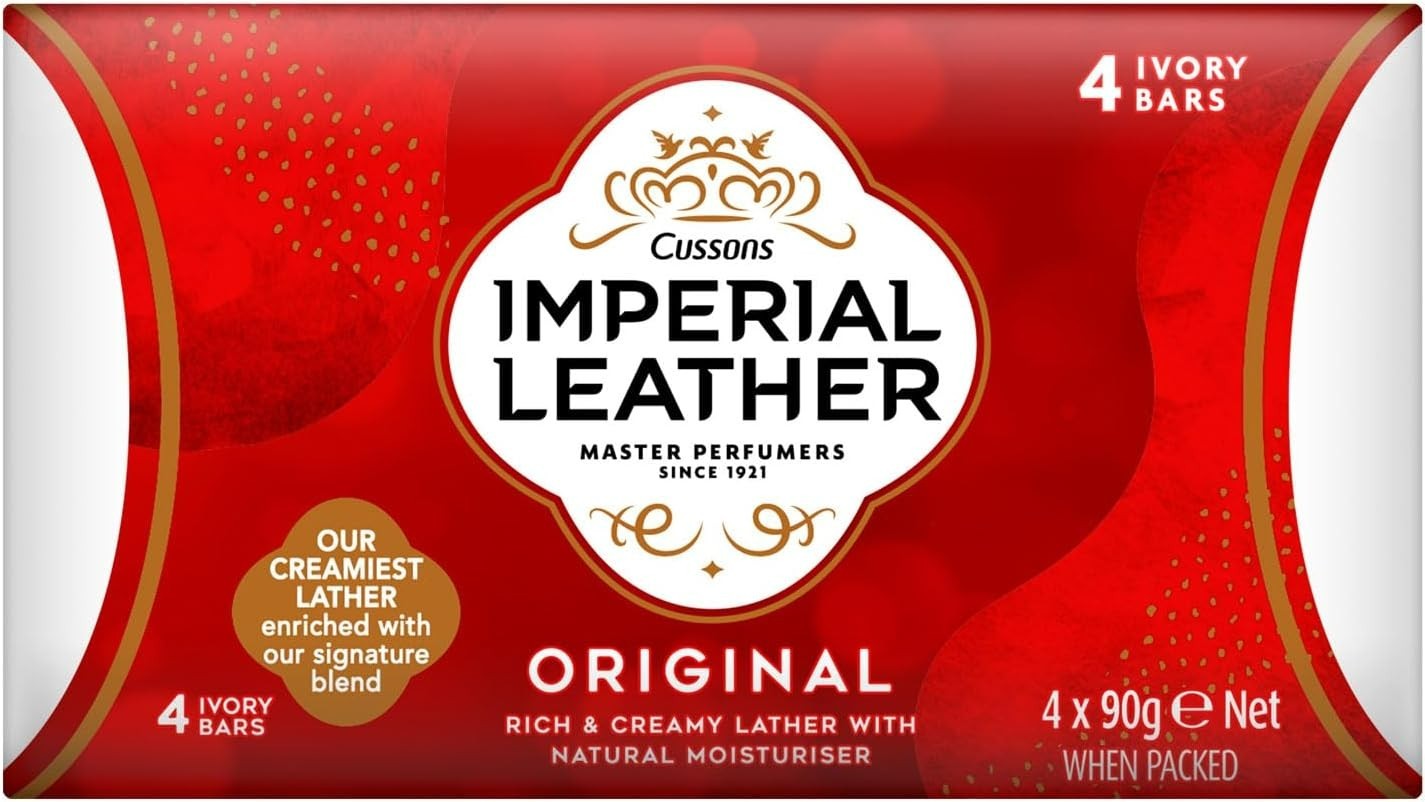 Imperial Leather Bar Soap (90g) Original Classic Cleansing Bar, Pack of 8