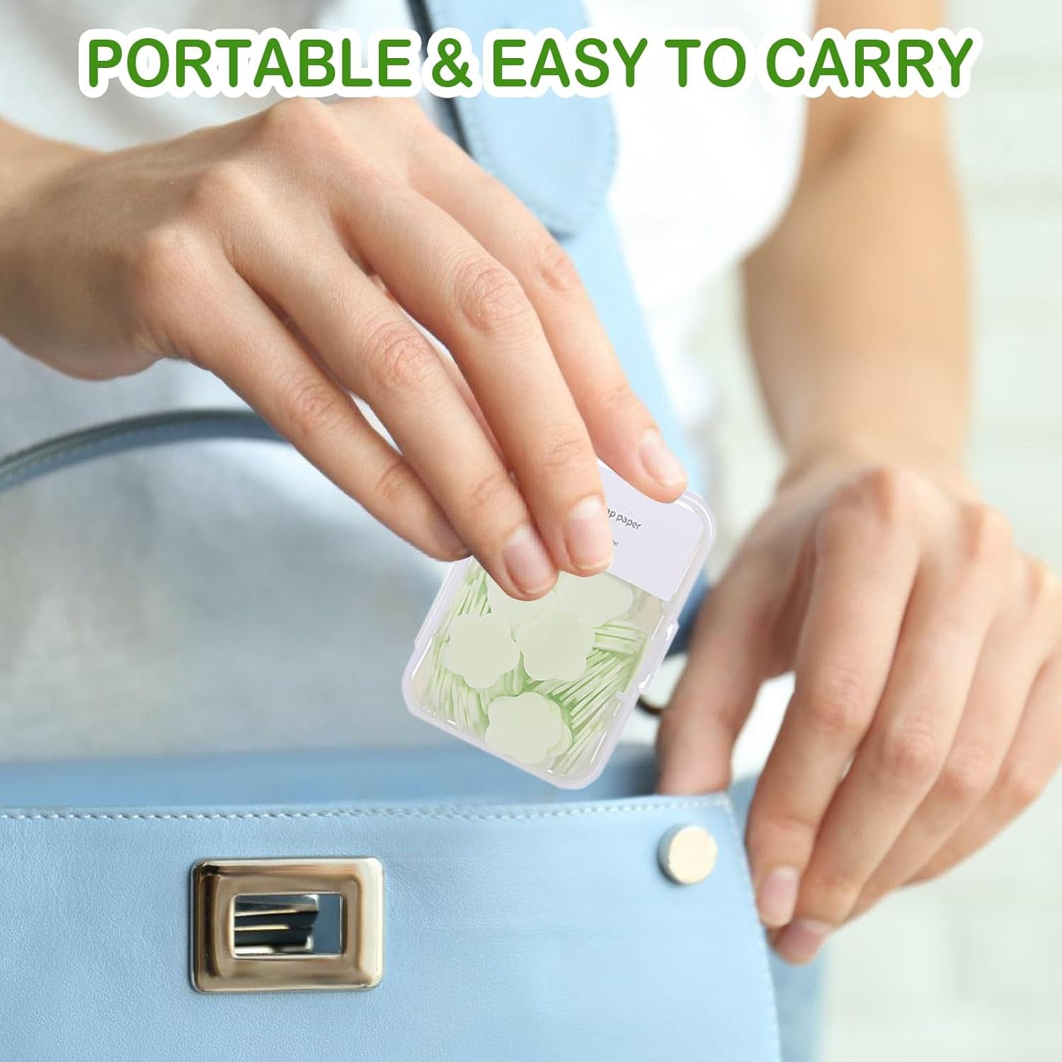 600PCS Portable Mini Soap Sheets – Scented Disposable Hand Washing Paper, Travel